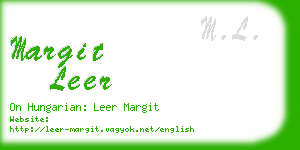 margit leer business card